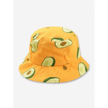 

Avocado Print Bucket Hat, Yellow