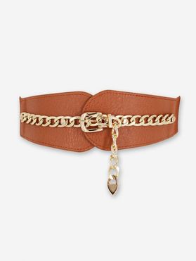 Elastic Chain Wide Corset Belt