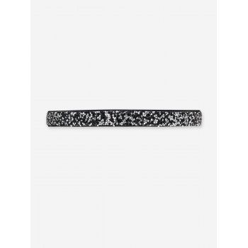 

Mixed Color Diamante Button Elastic Dress Belt, Multicolor a