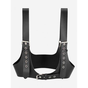 

Grommet Buckles Suspenders Belt, Black