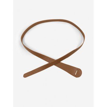 

Solid Color Knot Waist Belt, Light brown