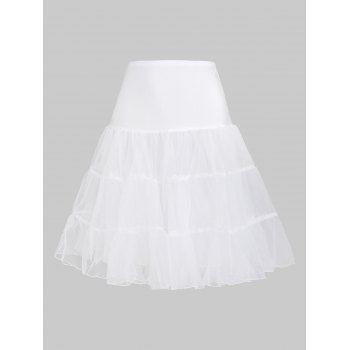 

Organza Layered Skirt, White