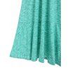 O Ring Off The Shoulder Space Dye Dress - DEEP GREEN M