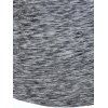 Hooded Space Dye Print Surplice Twofer T-shirt - DARK GRAY XL