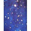 Galaxy Starry Turtleneck Long Sleeve Dress - BLUE M