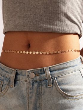 Beach Geometric Hollow Out Belly Chain