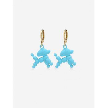 

Balloon Puppy Shape Huggies Earrings, Day sky blue