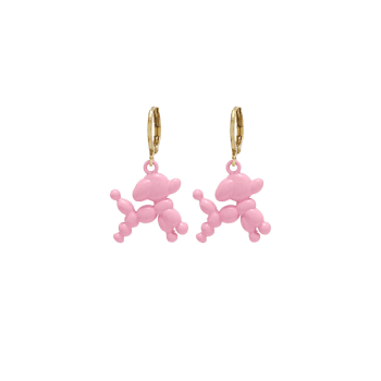 Balloon Puppy Shape Huggies Earrings