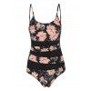Mesh Panel Floral One-piece Swimsuit