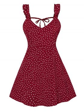 Polka Dot Frilled Cami Summer Dress