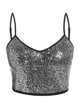 Plus Size Sequined Binding Lingerie Bralette Top