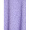 Mini-robe sans Manches Ajustée et Évasée en Dentelle - Violet clair XXXL