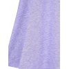 Lace Panel O Ring Fit and Flare Dress - LIGHT PURPLE XXXL