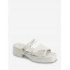 Sandales Plateforme Panneau en Maille - Blanc Chaud EU 39