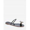 Sandales Plates Papillon - Noir EU 37