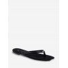 Tongs Plates Minimalistes en Couleur Unie - Noir EU 38