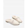 Mules Plates Décontractées Torsadées - Beige EU 37