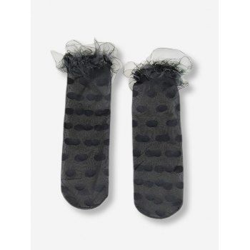 

Sheer Ruffle Edge Ankle Socks, Multicolor e