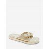 Sandales Plates avec Nœud Papillon - Blanc Chaud EU 39