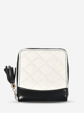 Tassel Quilted Square Small Clutch Bag