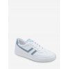 Chaussures de Sport à Imprimé Lettre en Blocs de Couleurs à Lacets - Bleu EU 37