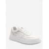 Chaussures de Baskets avec Lacets et Empiècement en Maille - Blanc EU 39