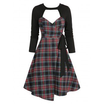 Dresslily clearance plaid dress