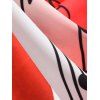 Musical Note Floral Heart Print Sleeveless Dress - multicolor L