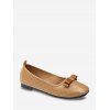 Chaussures Plates Cousues Nouées à Bout Carré - marron foncé EU 39