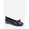 Chaussures Plates Cousues Nouées à Bout Carré - Noir EU 38