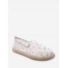 Chaussures Fleur Brodée en Fausse Perle - Blanc EU 39