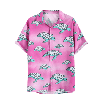 Short Sleeves Tortoise Printed Shirt