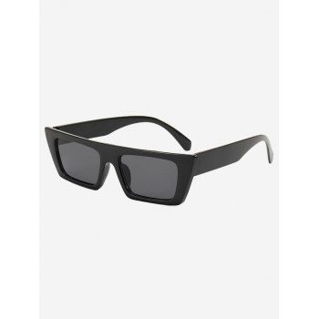 

Wide Temple Rectangle Chunky Sunglasses, Black