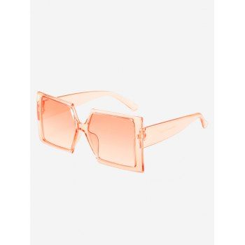 

Oversized Square Chunky Sunglasses, Pig pink