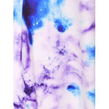 Tie Dye Double Straps Lace Dress