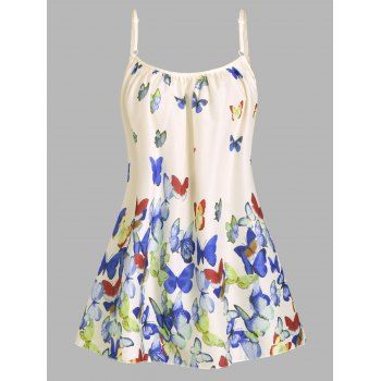 

Cami Butterfly Print Tank Top, Multicolor