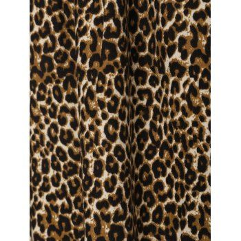 Leopard Lace Insert Underwire Lingerie Dress