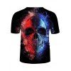 T-shirt Manches Courtes à Motif Crâne - multicolor 2XL