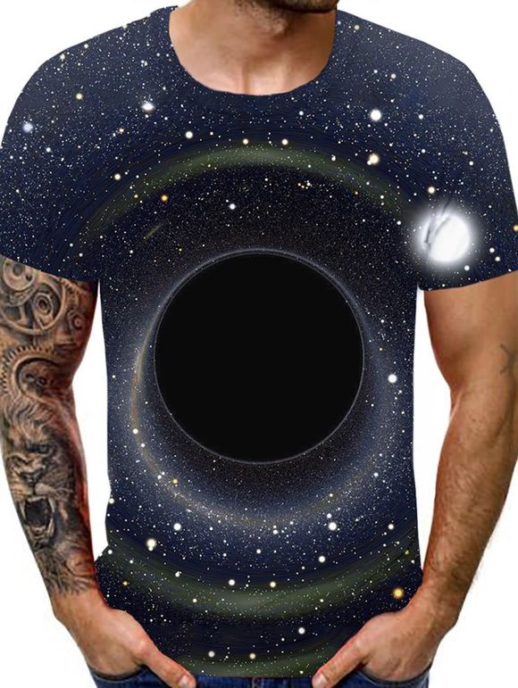 T-shirt Galaxie à Manches Courtes - multicolor 3XL