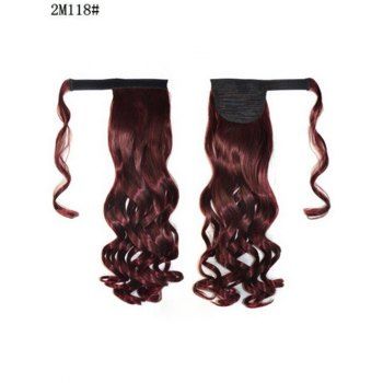 

Synthetic Way Ponytail Hair Extension Wig, Deep red