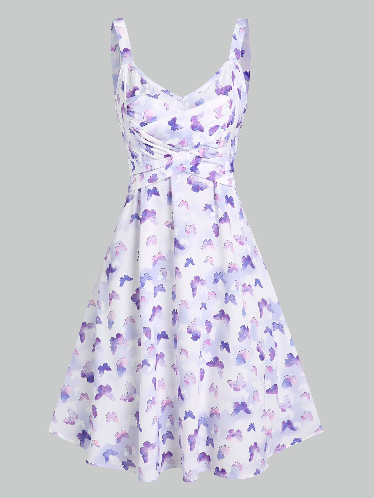 Butterfly Print Summer Dress