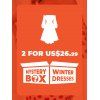 DRESSLILY MYSTERY BOX of 2 Winter Dresses - multicolor S