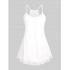 Ensemble de T-shirt Court Tordu de Grande Taille et de Camisole Tunique - Vert clair 4X | US 26-28