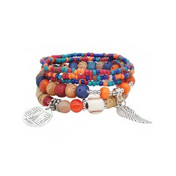 

Bohemian Beaded Layered Bracelets Set, Multicolor