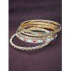 Rhinestone Bohemian Bracelets Set - GOLDEN 