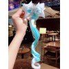 Snowflake Bowknot Hair Clip With Ombre Wavy Wig - LIGHT BLUE 