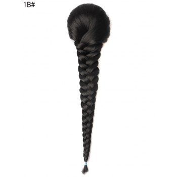 

Synthetic Braided Fishbone Plaited Ponytail, Black