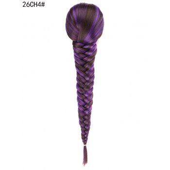 

Synthetic Braided Fishbone Plaited Ponytail, Purple