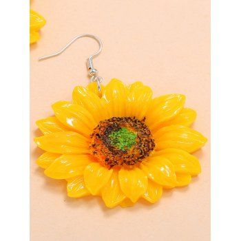 Sunflower Drop Earrings