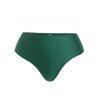 Plus Size Tropical Print Crossover Flounce Tankini Swimsuit - multicolor 1XL